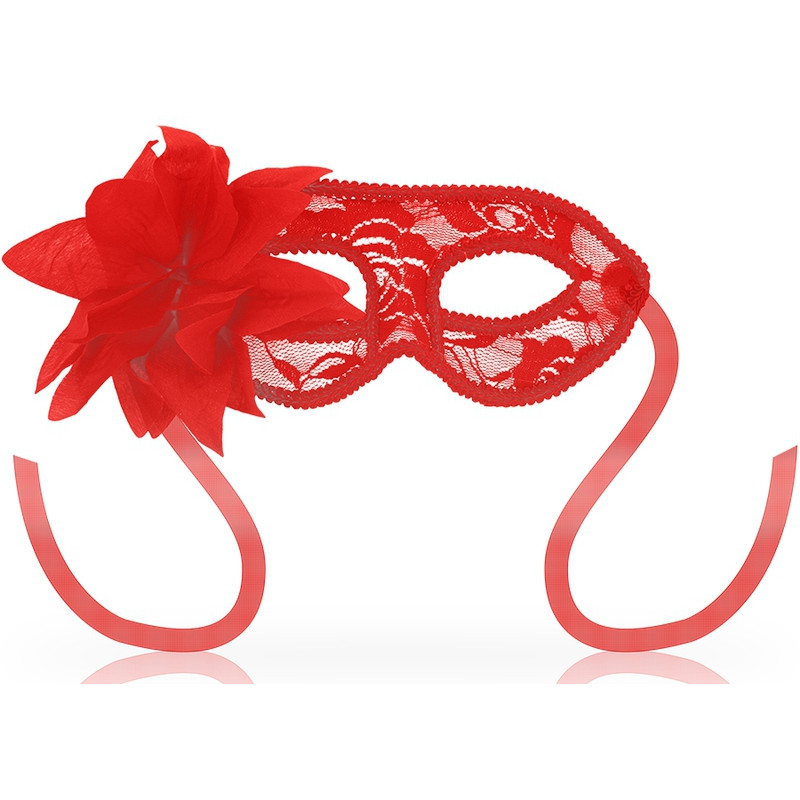 OHMAMA Masque OHMAMA Dentelle et Fleur Rouge